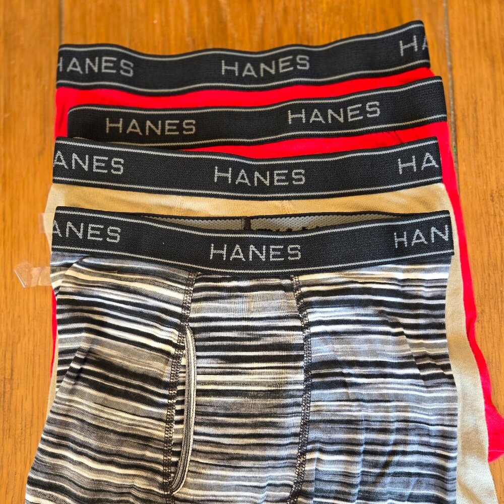 SET OF 4 BOYS HANES BOXER BRIEFS
